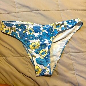Large floral bathing suit bottoms
